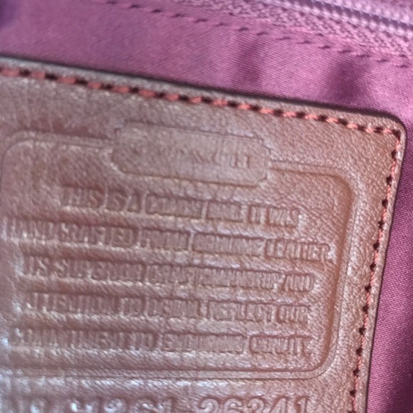 Coach Brown Cognac Leather Hobo Handbag - Picture 7 of 8